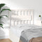 vidaXL - Hoofdbord - 95,5x4x100 - cm - massief - grenenhout - wit