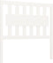 vidaXL - Hoofdbord - 95,5x4x100 - cm - massief - grenenhout - wit