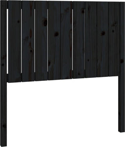 vidaXL - Hoofdbord - 95,5x4x100 - cm - massief - grenenhout - zwart