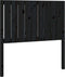 vidaXL - Hoofdbord - 95,5x4x100 - cm - massief - grenenhout - zwart