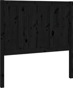 vidaXL - Hoofdbord - 95,5x4x100 - cm - massief - grenenhout - zwart