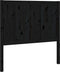 vidaXL - Hoofdbord - 95,5x4x100 - cm - massief - grenenhout - zwart