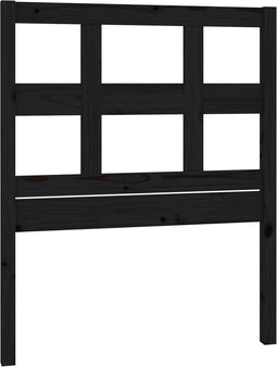 vidaXL - Hoofdbord - 95,5x4x100 - cm - massief - grenenhout - zwart
