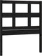 vidaXL - Hoofdbord - 95,5x4x100 - cm - massief - grenenhout - zwart