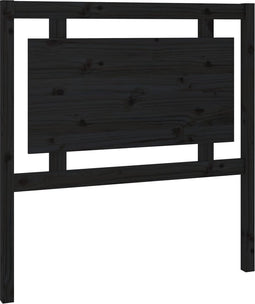 vidaXL - Hoofdbord - 95,5x4x100 - cm - massief - grenenhout - zwart