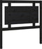 vidaXL - Hoofdbord - 95,5x4x100 - cm - massief - grenenhout - zwart