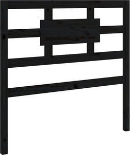vidaXL - Hoofdbord - 95,5x4x100 - cm - massief - grenenhout - zwart