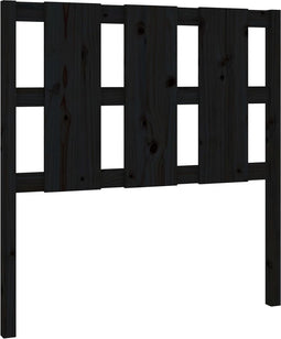 vidaXL - Hoofdbord - 95,5x4x100 - cm - massief - grenenhout - zwart