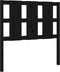 vidaXL - Hoofdbord - 95,5x4x100 - cm - massief - grenenhout - zwart