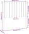 vidaXL - Hoofdbord - 95,5x4x100 - cm - massief - grenenhout - zwart