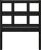 vidaXL - Hoofdbord - 95,5x4x100 - cm - massief - grenenhout - zwart