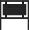 vidaXL - Hoofdbord - 95,5x4x100 - cm - massief - grenenhout - zwart