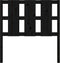 vidaXL - Hoofdbord - 95,5x4x100 - cm - massief - grenenhout - zwart