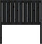 vidaXL - Hoofdbord - 95,5x4x100 - cm - massief - grenenhout - zwart