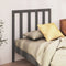 vidaXL - Hoofdbord - 95x4x100 - cm - massief - grenenhout - grijs
