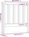 vidaXL - Hoofdbord - 95x4x100 - cm - massief - grenenhout - honingbruin