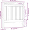 vidaXL - Hoofdbord - 95x4x100 - cm - massief - grenenhout - honingbruin