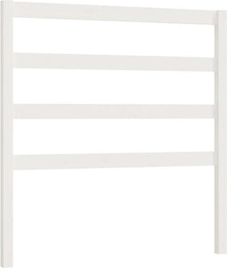 vidaXL - Hoofdbord - 95x4x100 - cm - massief - grenenhout - wit