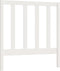 vidaXL - Hoofdbord - 95x4x100 - cm - massief - grenenhout - wit