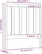 vidaXL - Hoofdbord - 95x4x100 - cm - massief - grenenhout - wit
