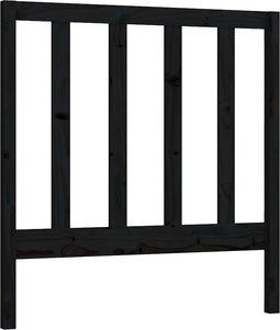 vidaXL - Hoofdbord - 95x4x100 - cm - massief - grenenhout - zwart