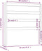 vidaXL - Hoofdbord - 95x4x100 - cm - massief - grenenhout - zwart