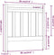 vidaXL - Hoofdbord - 95x4x100 - cm - massief - grenenhout - zwart