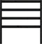 vidaXL - Hoofdbord - 95x4x100 - cm - massief - grenenhout - zwart