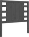 vidaXL - Hoofdbord - 96x4x100 - cm - massief - grenenhout - grijs