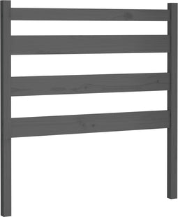 vidaXL - Hoofdbord - 96x4x100 - cm - massief - grenenhout - grijs