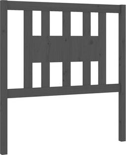 vidaXL - Hoofdbord - 96x4x100 - cm - massief - grenenhout - grijs