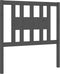 vidaXL - Hoofdbord - 96x4x100 - cm - massief - grenenhout - grijs
