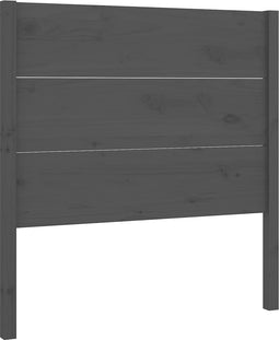 vidaXL - Hoofdbord - 96x4x100 - cm - massief - grenenhout - grijs