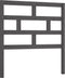 vidaXL - Hoofdbord - 96x4x100 - cm - massief - grenenhout - grijs