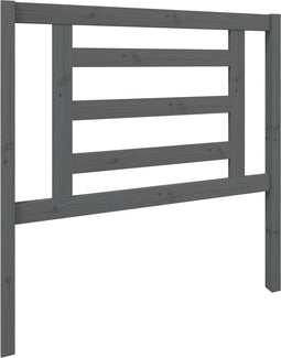 vidaXL - Hoofdbord - 96x4x100 - cm - massief - grenenhout - grijs