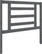 vidaXL - Hoofdbord - 96x4x100 - cm - massief - grenenhout - grijs
