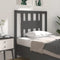 vidaXL - Hoofdbord - 96x4x100 - cm - massief - grenenhout - grijs