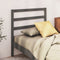 vidaXL - Hoofdbord - 96x4x100 - cm - massief - grenenhout - grijs