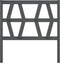 vidaXL - Hoofdbord - 96x4x100 - cm - massief - grenenhout - grijs