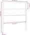 vidaXL - Hoofdbord - 96x4x100 - cm - massief - grenenhout - grijs