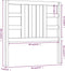 vidaXL - Hoofdbord - 96x4x100 - cm - massief - grenenhout - grijs