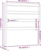 vidaXL - Hoofdbord - 96x4x100 - cm - massief - grenenhout - grijs