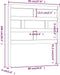 vidaXL - Hoofdbord - 96x4x100 - cm - massief - grenenhout - grijs