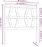 vidaXL - Hoofdbord - 96x4x100 - cm - massief - grenenhout - grijs