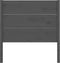 vidaXL - Hoofdbord - 96x4x100 - cm - massief - grenenhout - grijs