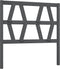 vidaXL - Hoofdbord - 96x4x100 - cm - massief - grenenhout - grijs