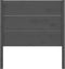 vidaXL - Hoofdbord - 96x4x100 - cm - massief - grenenhout - grijs