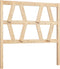 vidaXL - Hoofdbord - 96x4x100 - cm - massief - grenenhout