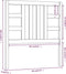 vidaXL - Hoofdbord - 96x4x100 - cm - massief - grenenhout - honingbruin