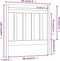 vidaXL - Hoofdbord - 96x4x100 - cm - massief - grenenhout